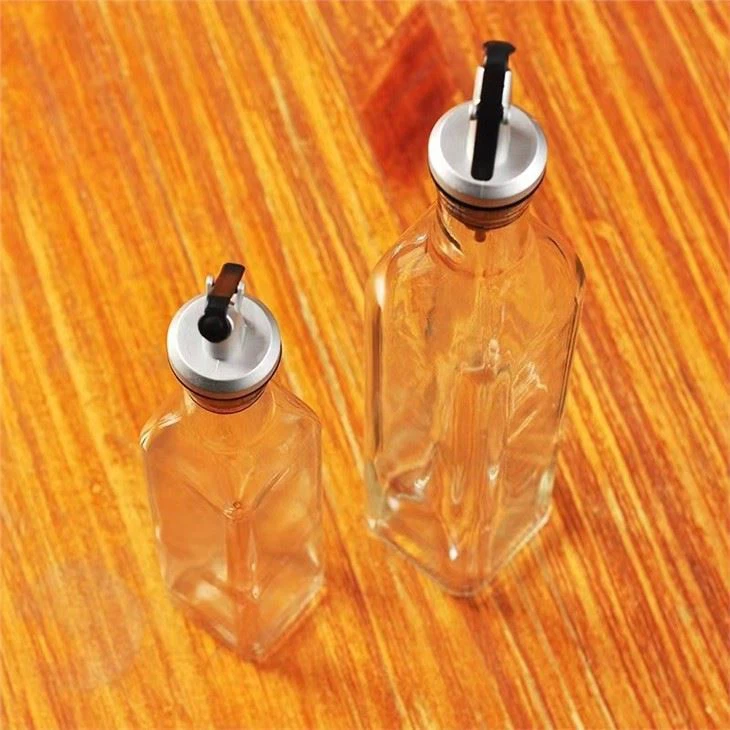 Square Olive Oil Glass Bottle