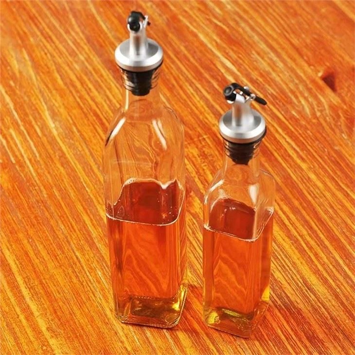 Square Olive Oil Glass Bottle