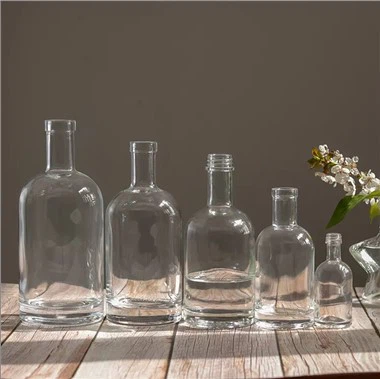 750 ml prozorne steklenice za vino v razsutem stanju