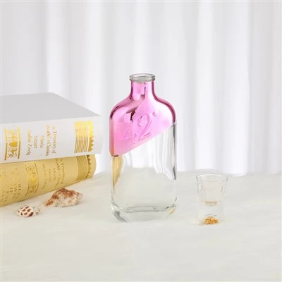 Prilagojena polbarvna roza visokokakovostna steklenica 700 ml