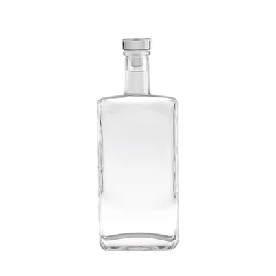 Edinstvena pijača kvadratne ploščate oblike, 500 ml z dolgim vratom